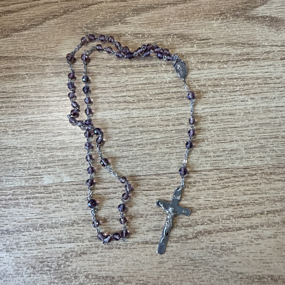 Purple Amethyst Rosary